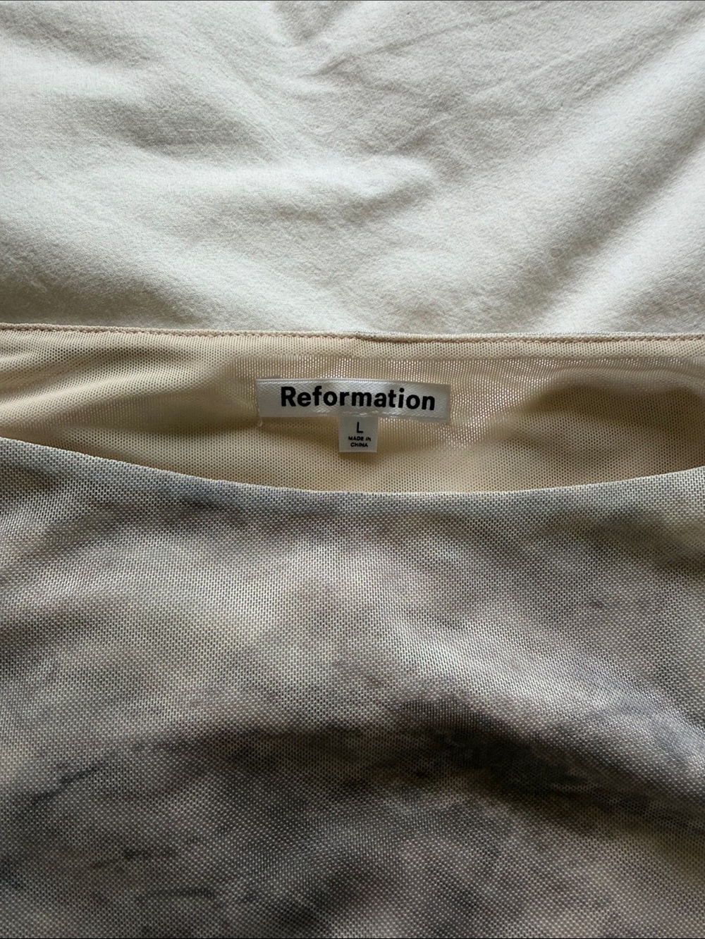 Reformation Mesh Long Sleeve Top - Picture 2 of 5